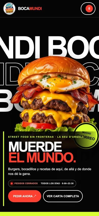 Portada móvil de Bocamundi.